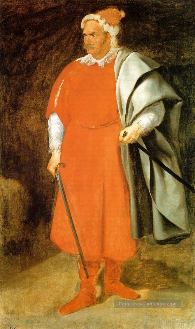 Le Buffon Don Cristobal de Castaneda et Pernia aka Portrait de barbe rouge Diego Velázquez Peintures à l'huile